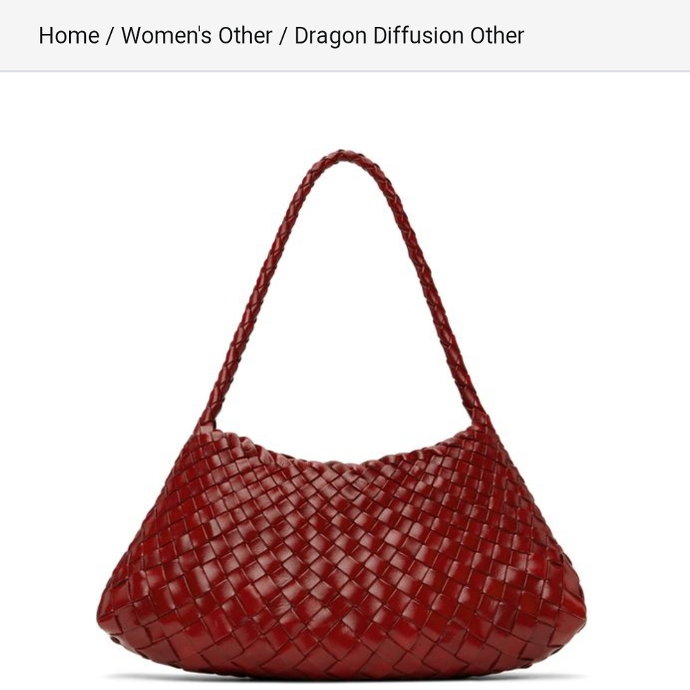 ISO Dragon Diffusion Rosanna Shoulder Bag In Bordo